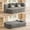 Charcoal grey, variant on ChenyueFurn No-Assembly Eggshell Sleeper Couch, Soft Fabric Sofa Bed For Apartment