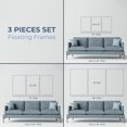 thumbnail image 4 of Morning Routine I - Framed Premium Gallery Wrapped Canvas L Frame 3 Piece Set - Ready to Hang, 4 of 9