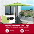 thumbnail image 3 of Abba Patio 9ft Outdoor Patio Umbrella w/ Push Button Tilt and Crank, 8 Ribs, Lime, 3 of 7