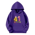 thumbnail image 3 of Boys Girls Graphic Print Hooded Sweatshirt Casual Pullover Jacket With Pocket For Kids Youth, 3 of 3