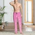 thumbnail image 4 of Salouo Breast Cancer Pink Ribbons Awareness Print Pajama Pants for Men, Lounge Pants Elastic Waistband Casual Men's sleepwear Loungewear Sleep Pajama Pant -XX-Large, 4 of 7