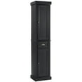 thumbnail image 1 of Crosley Furniture CF7019-BK Seaside Armoire Haute en Lin, Noir Vieilli, 1 of 14