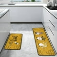 thumbnail image 2 of Bee Kitchen Rugs and Mats Set of 2, Non-Slip Washable Kitchen Mats, Home Decor Kitchen Floor Rugs for Kitchen Front Sink, Laundry Room, Flooring, Home, Dining Room, 17x30+17x47 inches, 2 of 6