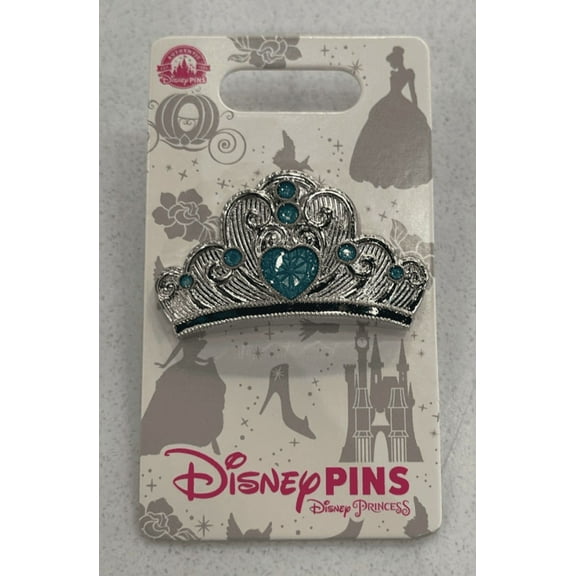 Disney Parks Princess Cinderella Crown Pin New with Card