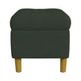 thumbnail image 5 of HomePop Button Tufted Storage Bench, 40"W x 18"D x 18"H, Loden Green Velvet, 5 of 10