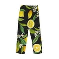 thumbnail image 5 of Balery Men'S Lemon Fruits Flowers Leaves Pants,Sleepwear Pants,Pajama Pants,Pj Bottoms Drawstring And Pockets-X-Large, 5 of 9