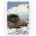 thumbnail image 2 of Carmel-by-the-Sea, California, View of Cypress Trees (24x36 Giclee Gallery Art Print, Vivid Textured Wall Decor), 2 of 3