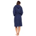 thumbnail image 5 of Women 100% Luxury Terry Shawl Cotton Hooded Toweling Bathrobe Spa, 5 of 7