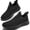 All Black, variant on Sosenfer Men's Hands Free Slip on Sneakers Black