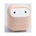 thumbnail image 3 of Desktop Trash Can Office Bucket Car Garbage Basket Waste Bin Pink, 3 of 8