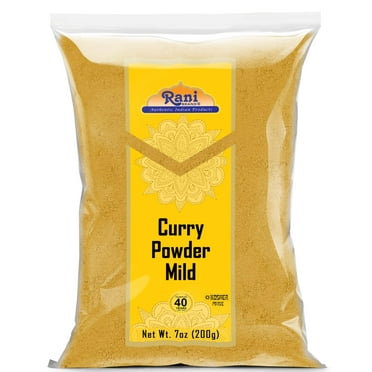 Rani Curry Powder Mild (10-Spice Authentic Indian Blend) 7oz (200g) ~ All Natural | Salt-Free | NO Chili or Peppers | Vegan | No Colors | Gluten Friendly | NON-GMO | Kosher | Indian Origin