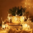 thumbnail image 4 of Xihbxyly Familia de Ciervos Iluminada, Decoración Navideña para Exteriores, Cadena de Luces Led Blanca Cálida, Alimentación Por Usb, Adorno para Jardín o Patio Delantero, Ideal para Bodas y Fiestas,, 4 of 7