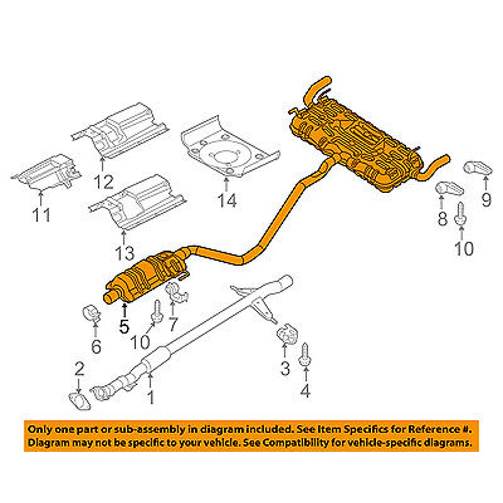 CHRYSLER OEM 2015 200 2.4LL4Exhaust System Muffler & Tail Pipe