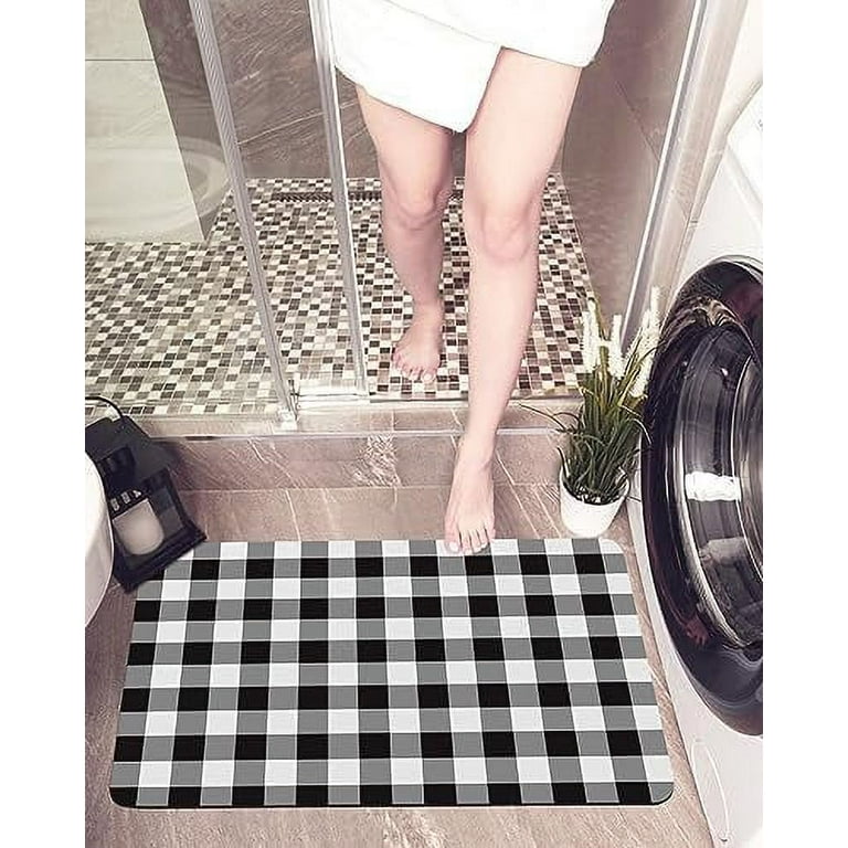 Bath-Mat-Rug, Super Absorbent Quick Dry Bath Mats for Bathroom Floor Non  Slip Ba