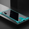 thumbnail image 2 of for Galaxy Note 10 Metal Frameless Case Aluminum Alloy Metal Edge Frame Bumper Protective Cover with Crystal Clear Glass Back Slim Ultra Thin Case for Galaxy Note 10 Green, 2 of 7