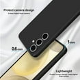 thumbnail image 3 of WWS-Case Compatible with Samsung Galaxy S24, Silky-Soft Touch Full-Body Protective Phone Silicone Case, Shockproof Cover with Microfiber Lining, Black, 3 of 4