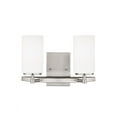 thumbnail image 2 of 4424602-962-Generation Lighting-Sea Gull Lighting-Alturas 2-Light Bath Vanity in Transitional Style-Brushed Nickel Finish-Incandescent Lamping Type, 2 of 2