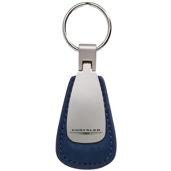 Au-Tomotive Gold KCTL.CHR.BLU Chrysler Blue Leather Teardrop Key Fob