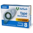 thumbnail image 1 of AdTech Crafter's Adhesive Tape Refills (05674). Perfect for Scrapbooking, Crafting and more! Bonds Instantly, Photo Safe & Acid-Free. 8 Pack. Each roll is .31” Wide X 8.75 Yds/8mm X 8m Long., 1 of 6