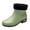 Green, variant on LIJCC Rain Boots for Women, Water Proof PVC Rubber Garden Boots Womens Boots Short Rain Boots, Anti-Slip Elastic Slip on Rainboots Garden Rain Shoes for Yard Outdoor Work