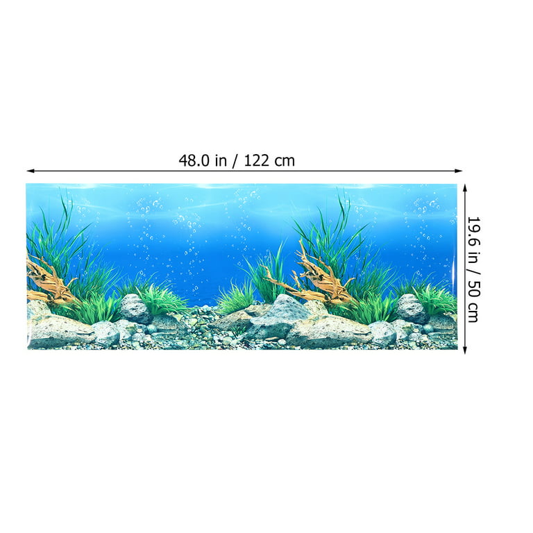 Aquarium Fish Tank Background Backdrop Poster - 2 to 10 FT Length 50cm High
