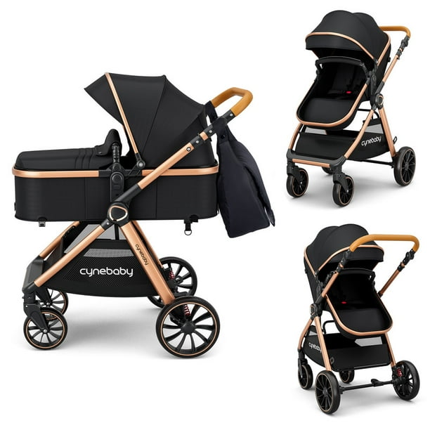 Cynebaby Baby Stroller 2 In 1 Newborn Convertible Stroller Bassinet for ...