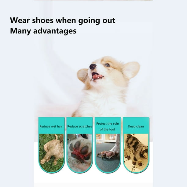 Qinxin 20pcs Pet Dog Disposable Booties Waterproof Dirt Proof Outdoor Puppy Shoes Paw Protection With Adjustable Straps Other