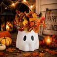 thumbnail image 6 of MMJ Ghost Decor Ghost Planter with Cut-Out Face, Matte Finish Sturdy Vase for Dried Flowers Fern Display Halloween Decor, 6 of 8