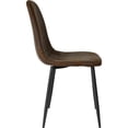 thumbnail image 4 of Set Sillas Modernas Juego Comedor Cocina Suede Gamuza Cafe 4 Piezas, 4 of 6