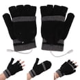 thumbnail image 1 of Guantes Calefactores Con Dedos Completos Y Medios, Guantes Eléctricos Lavables Para Ordenador Portátil, Suaves Y Cómodos Para Exteriores, 1 of 7