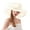 Beige, variant on Women Summer Sun Hat Wide Brim Flower Mesh Veil Decoration For Beach Wedding Bridal Shower Elegant Outdoor Black