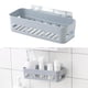 thumbnail image 1 of Carrito de de plástico Cocina Canasta autoadhesiva para estante de montaje en pared para dormitorio en hogar gris perfecl Rack de almacenamiento de montaje en pared, 1 of 8