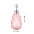 thumbnail image 3 of Unique Bargains 1 Pc Argyle Pattern Soap Dispenser 11.84oz Orange Silver Tone, 3 of 4