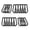 Black 20PCS-M6, variant on JINLONG 20-Pack 2 Inch Heavy Duty Spring Snap Hook Carabiner Clips, Black