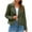 Green, variant on Womens Jackets Faux Suede 2026 Fall Winter Clothes Casual Zipper Cropped Coat Bomber Biker Moto Jackets Outwear (XXL, Gray)