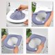 thumbnail image 4 of Juego de 4 Fundas para Asiento de Inodoro, Funda para Asiento de Inodoro, Asiento de Inodoro de Tela Cálida Lavable, Antibacteriano, con Lazo para Colgar, Extra Cálida y Lavable (4 Colores) JAMW Sencillez, 4 of 5