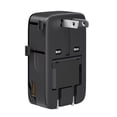 thumbnail image 5 of Travel Adapter, 5-Port Power Adapter with 2× USB-C, 2× USB-A, 1× 2-Pin AC Socket, Smart Temperature Control, Works in 200+ Countries, Not a Voltage Converter, Compact for Travel (1-Pack), 5 of 10