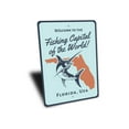 thumbnail image 3 of Fishing Capital of the World Novelty Sign, Metal Wall Decor - 10x14 inches, 3 of 4