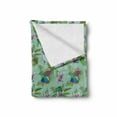thumbnail image 2 of Orchids Soft Flannel Fleece Throw Blanket, Hummingbird with Dendrobiums Wild Branch Jungle Rainforest Monstera Leaf Pattern, Cozy Plush for Indoor and Outdoor Use, 50" x 70", Multicolor, by Ambesonne, 2 of 6