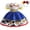Blue, variant on Toddler Girls Jessie Costume Princess Cowgirl Halloween Cosplay Dress Up Outfits