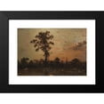 thumbnail image 2 of Théodore Rousseau 14x11 Black Modern Framed Museum Art Print Titled - Edge of the Forest, Sun Setting (circa 1845-1846), 2 of 5