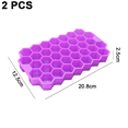 thumbnail image 2 of Bandejas para cubitos de hielo Premium, moldes de silicona para cubitos de hielo con tapa selladora, 74 bandejas para cubitos de hielo, moldes hexagonales reutilizables y seguros para cubitos de hielo, 2 of 6