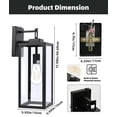 thumbnail image 2 of Luces de pared para exteriores Faymart Lighting, 18 cm, paquete de 2 unidades, 2 of 7