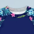 thumbnail image 4 of CAICJ98 Girls Rash Guard Swimsuit Toddler Kids 2-Piece Bathing Suit for Girls UPF 50+ Summer Beach Swimwear (Blue,9-10 Years), 4 of 7