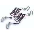 thumbnail image 1 of Demco RV Trailer Safety Cable 9523003 7000 Pound Rated; 86 Inch Extended Length; Vinyl Coated Steel; Coiled; With Hooks; Set Of 2, 1 of 2