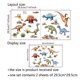 thumbnail image 4 of Set de pegatinas de pared con dibujos animados de dinosaurios familiares de PVC, 4 of 4