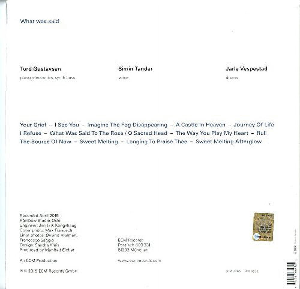 Tord Gustavsen - What Was Said - Music & Performance - Vinyl