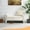 Cream + Plywood + Foam, variant on Modern Teddy Bed End Bench with Arms and Storage,Upholstered Large Foot Rest Stool, Comfy Window Vanity Bench for Living Room,Bedroom,Dorm,Coffee Table,Teddy Cream