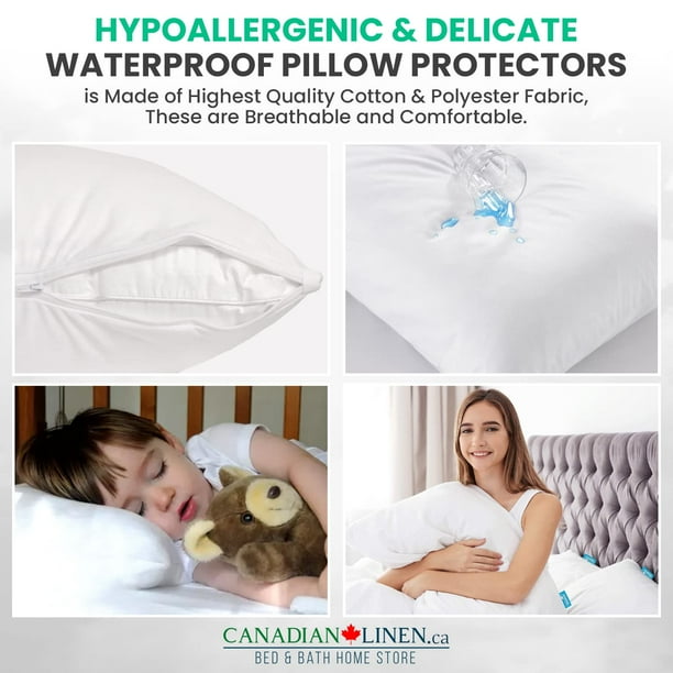 Bed bug pillow protector 2 pack hotsell