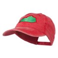 thumbnail image 2 of Kentucky State Map Embroidered Washed Cap - Red OSFM, 2 of 5